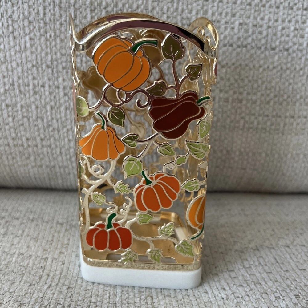 Bath & Body Works Fall Pumpkin Gentle Foaming Soap Holder Sleeve Halloween